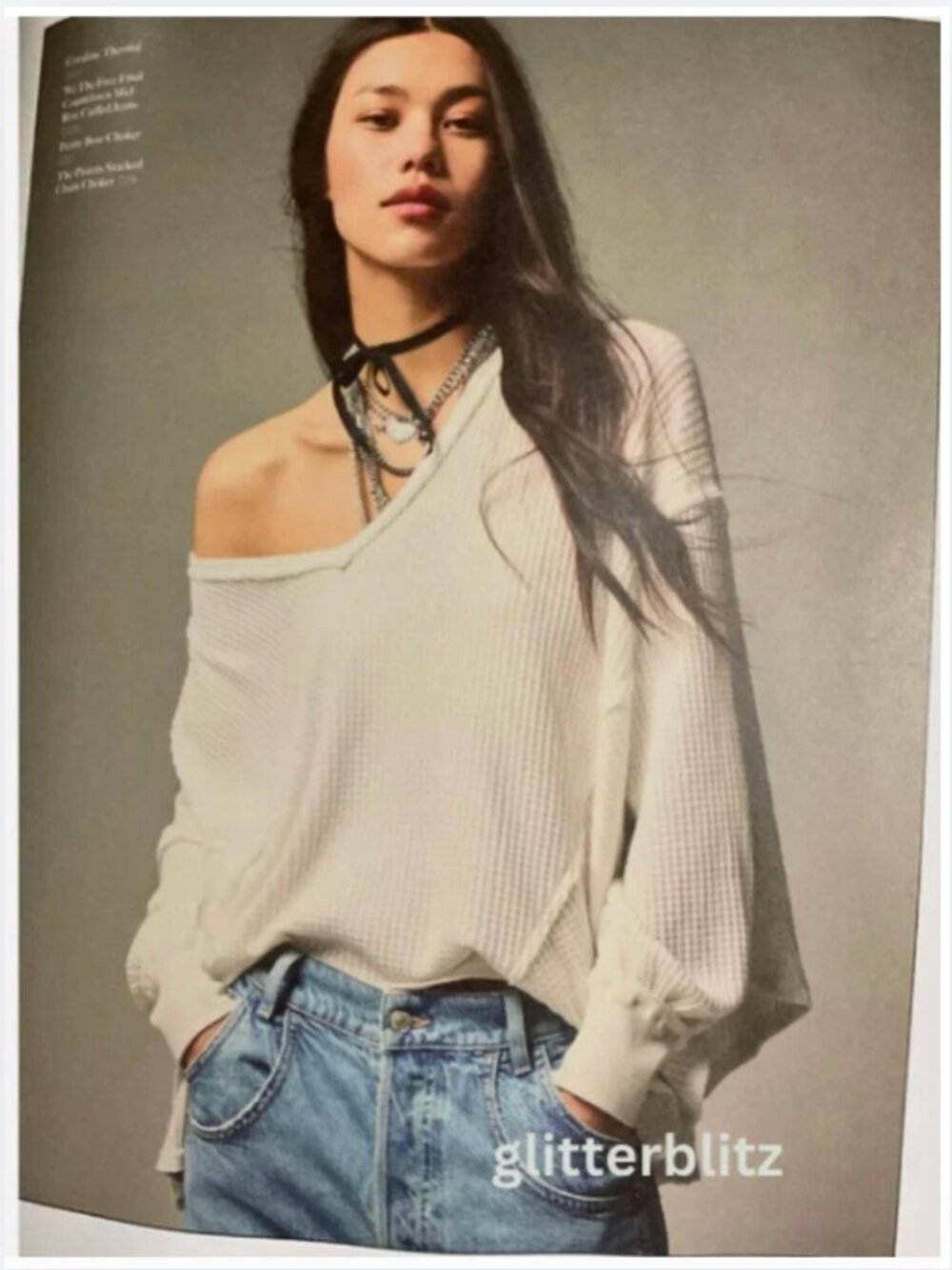 FREE PEOPLE Coraline Waffle Knit Thermal Swing Top 🖤 Ivory White  - LAST ONE!